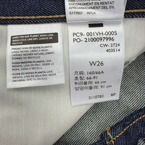 Levi’s Premium High-Rise Denim Midi Skirt NWT (XS / Size 2 / 26 Dark Wash) - Picture 15 of 16